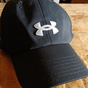 Under Armour Black Hat with White Logo